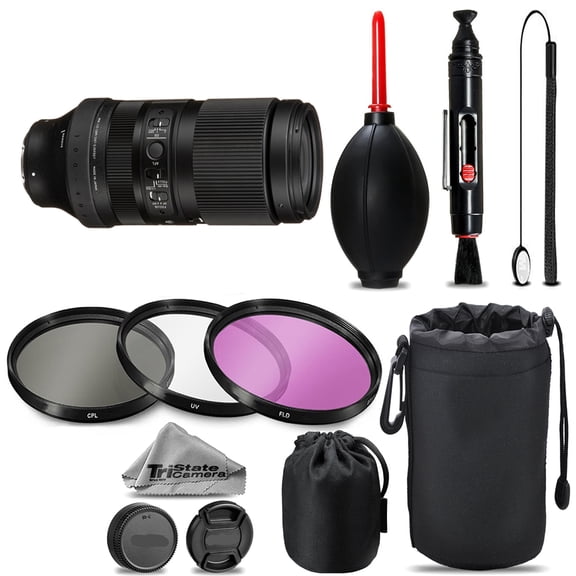 Sigma 100-400mm f/5-6.3 DG DN OS Contemporary Lens for Sony E + UV + FLD + CPL + Blower Brush + Lens Pen