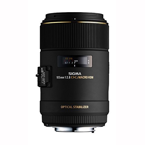 Sigma 105mm F2.8 EX DG OS HSM Macro Lens for Canon SLR Camera - International Version (No Warranty)