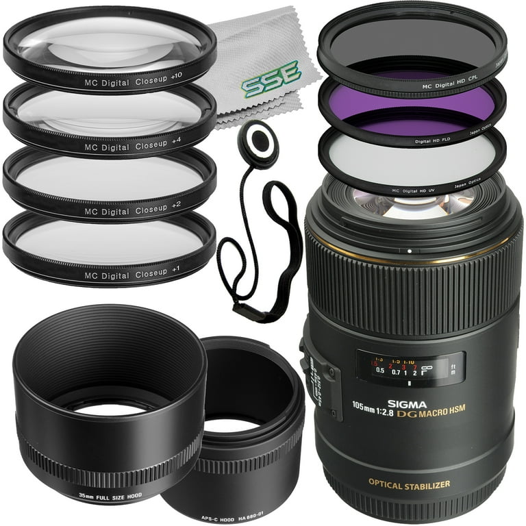 Sigma 105mm f/2.8 EX DG OS HSM Macro Lens for EF-Mount