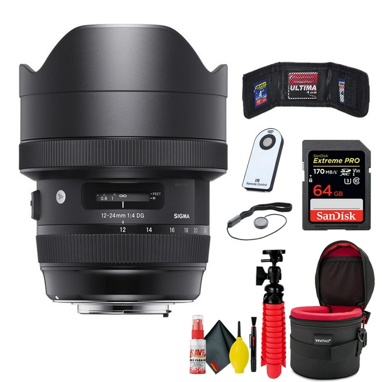 Sigma 12-24mm f/4 DG HSM Art Lens for Nikon F (Extreme Bundle