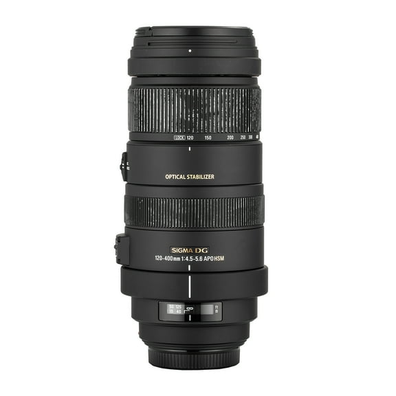 Sigma 120-400mm f/4.5-5.6 AF APO DG OS HSM Telephoto Zoom Lens for Nikon Digital SLR Cameras