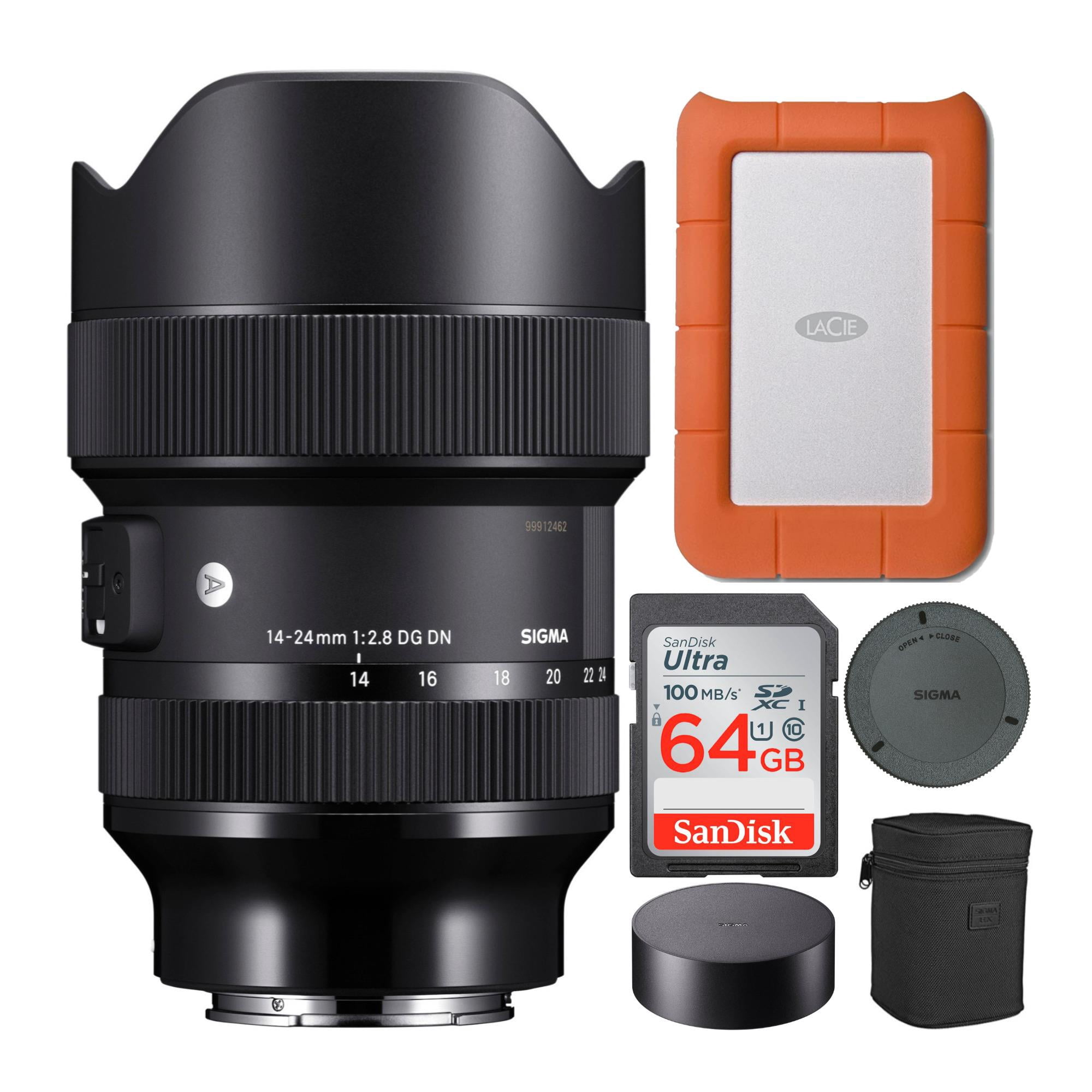 Sigma 14-24mm f/2.8 DG DN Art Lens for Sony E-Mount with 1TB Hard