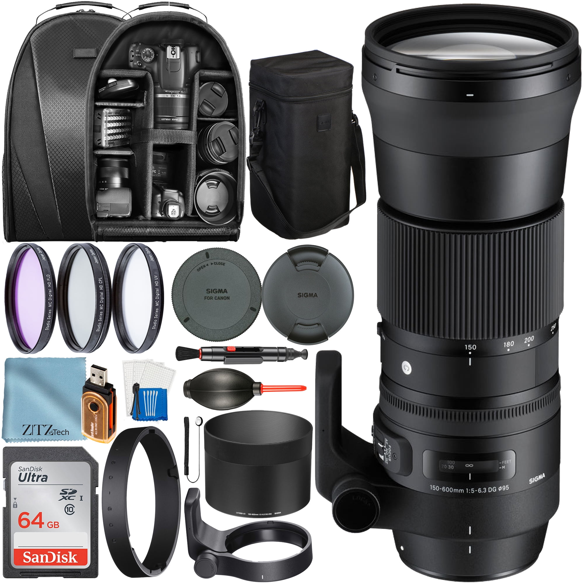 Sigma 150-600mm f/5-6.3 DG OS HSM Contemporary Lens for Canon EF