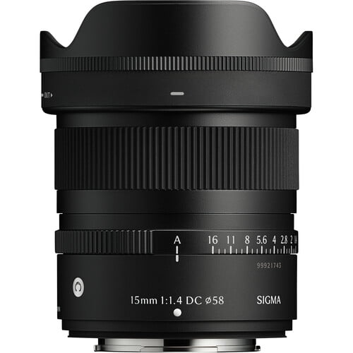 Sigma 15mm f/1.4 DC Contemporary Lens Compatible with X-Mount