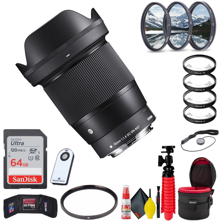 Sigma 16mm f/1.4 DC DN Contemporary Lens for Micro Four Thirds W