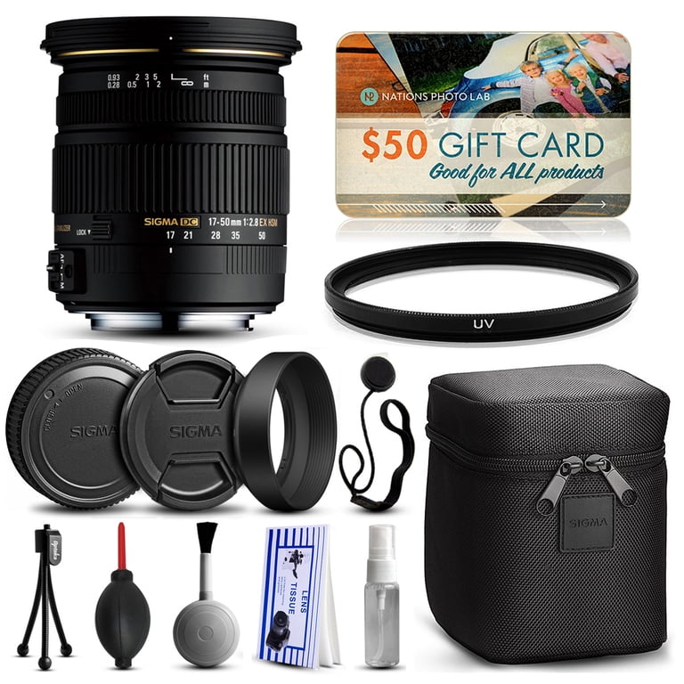 Sigma 17-50mm F2.8 EX DC OS HSM Kits - Walmart.com