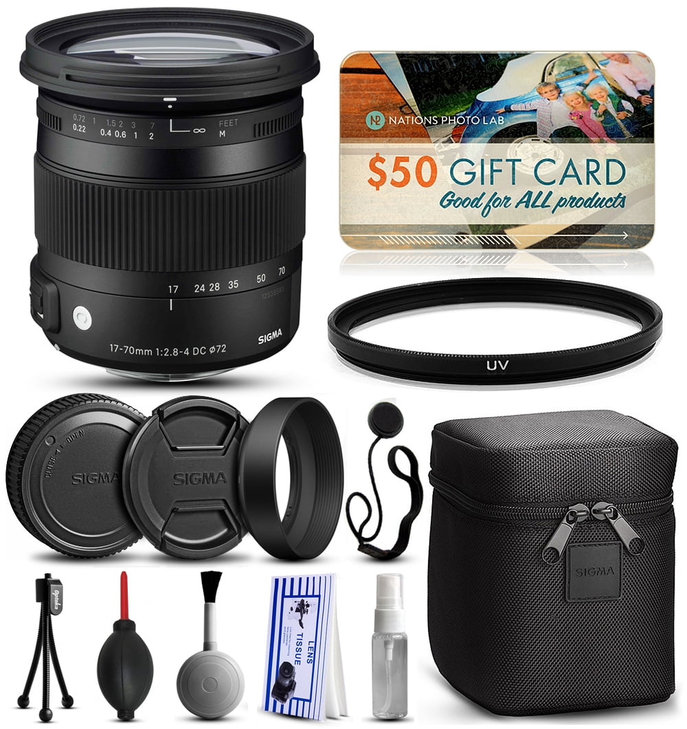 Sigma 17-70mm F2.8-4 DC Macro OS HSM Kits - Walmart.com