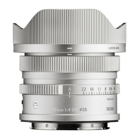 Sigma 17mm F4 DG Full-Frame Contemporary Lens with Manual Aperture Ring and Magnetic Lens Cap (Silver, L Mount)