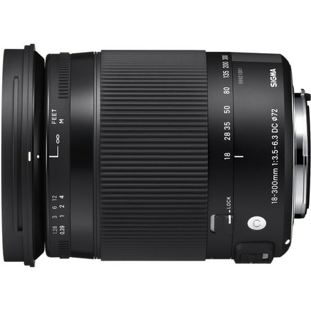 Sigma - 18-300mm f/3.5-6.3 DC Macro OS HSM Optical Zoom Lens for Canon EF - Black