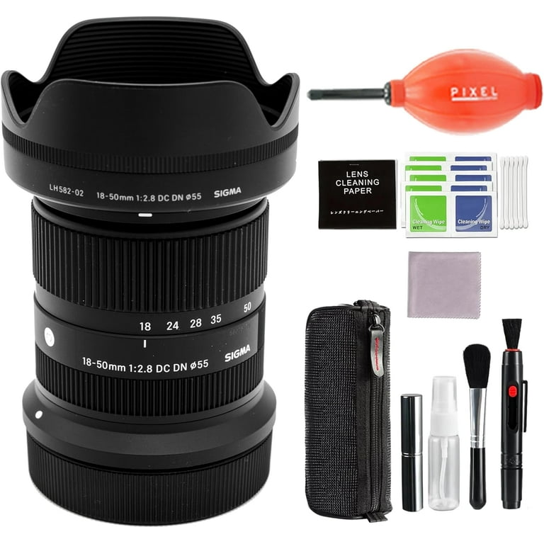 Sigma 18-50mm f/2.8 DC DN Contemporary Lens for Canon RF Mount with Pixel  Advanced Accessory and Travel Bundle | 3-Year Extended Warranty | 18-50mm  ...