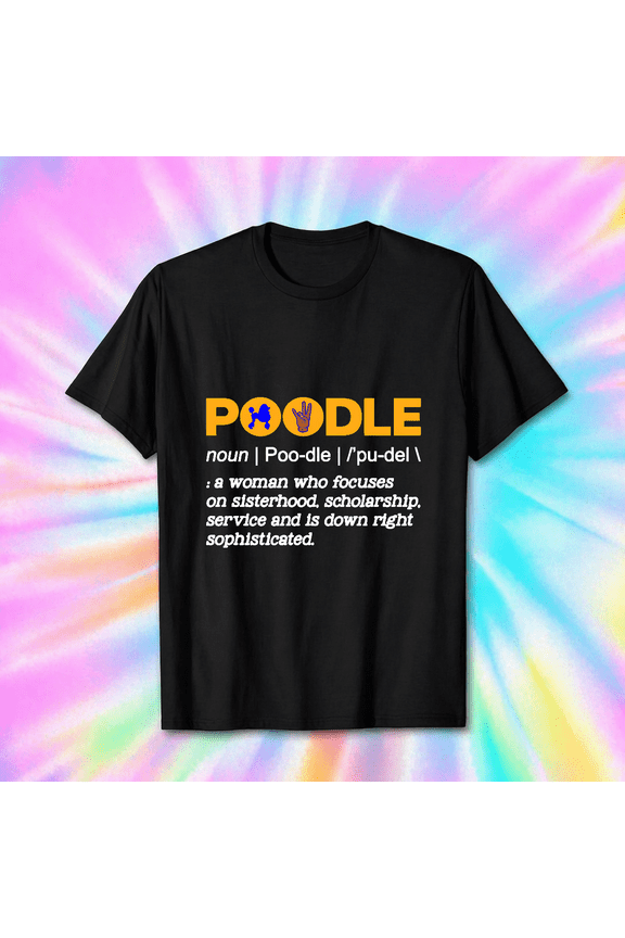 Sigma 1922 Poodle Noun Gamma Rho Hand Sign Novelty Unisex T-Shirt V19395, S-5XL