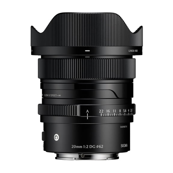 Sigma 20mm F2 DG Full-Frame Contemporary Lens with Manual Aperture Ring and Magnetic Lens Cap (Black, Sony E Mount)