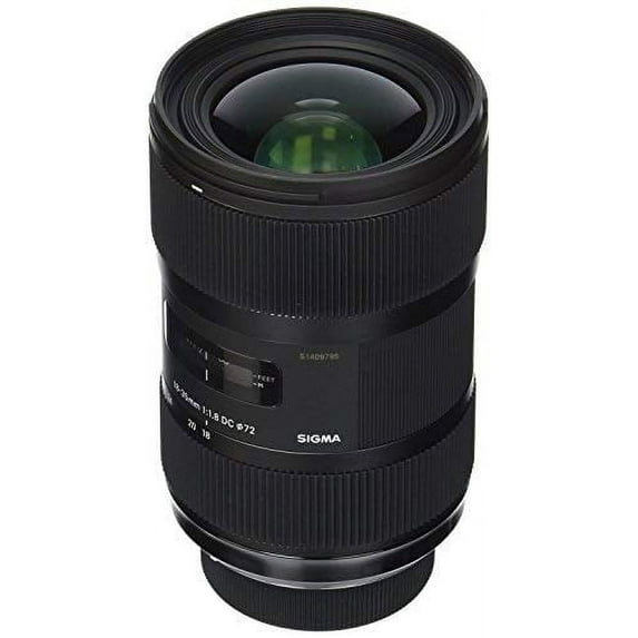 Sigma 210306 18-35mm F1.8 DC HSM Lens for Nikon APS-C DSLRs (Black) - International Version (No Warranty)