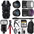 thumbnail image 1 of Sigma 24-35mm f/2 DG HSM Art Lens for Nikon F - 3 Lens Kit + Monopod - 32GB Accessory Bundle (International Version), 1 of 8