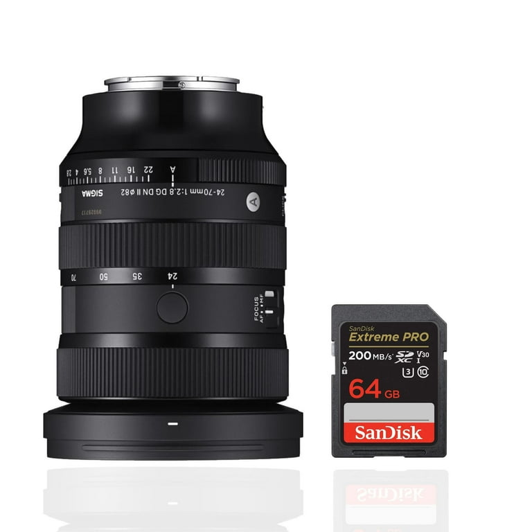 レンズ(ズーム) Sigma 24-70 f2.8 dg dn E mount Sigma 24-70MM F2.8 DG DN II ART Lens, Sony E Mount Bundle