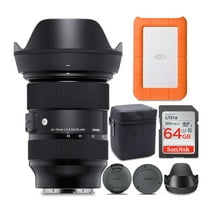 Sigma 24-70mm f/2.8 DG DN Art Zoom Full Frame E-Mount Lens & Hard Drive Bundle