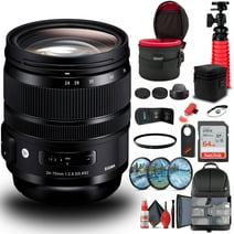 Sigma 24-70mm f/2.8 DG OS HSM Art Lens for Canon EF (576954) Bundle
