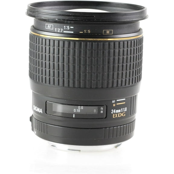 Sigma 24mm f/1.8 EX DG Aspherical Macro Large Aperture Wide Angle Lens for Canon SLR Cameras (OLD MODEL)
