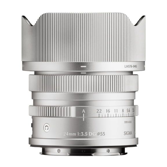 Sigma 24mm F3.5 DG Full-Frame Contemporary Lens with Manual Aperture Ring and Magnetic Lens Cap (Silver, L Mount)