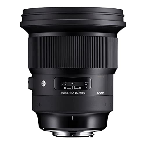 Sigma 259965 105mm f/1.4-16 Standard Fixed Prime Camera Lens, Black (Sony)