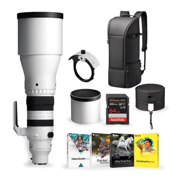 Sigma 300-600mm f/4 DG OS Sports Lens (L Mount) Bundle with Software Suite and Memory Card (3 Items)