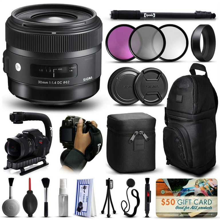 Sigma 30mm F1.4 DC HSM Art Kits - Walmart.com