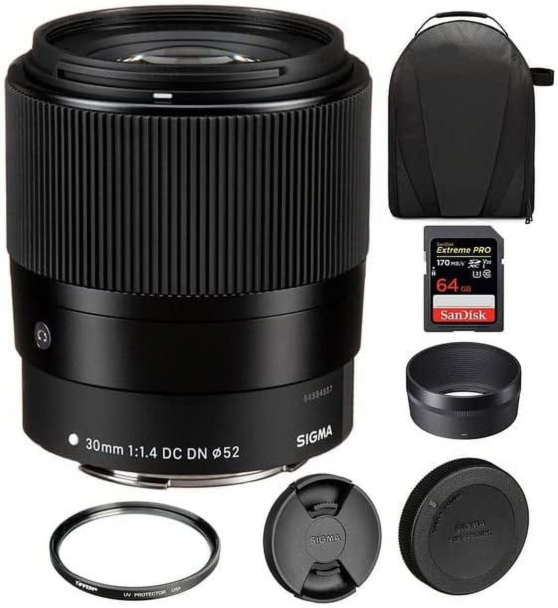 Sigma 30mm f/1.4 DC DN Contemporary Lens for Canon EFM EFMMount Lens/APSC Format, Rounded
