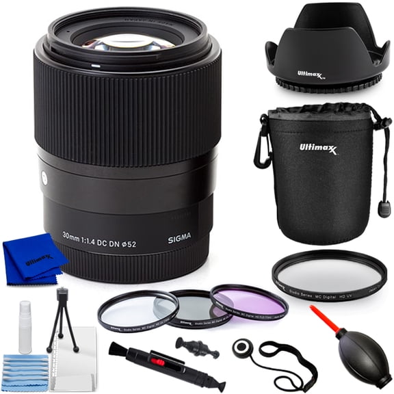 Sigma 30mm f/1.4 DC DN Contemporary Lens for Sony E PRO BUNDLE