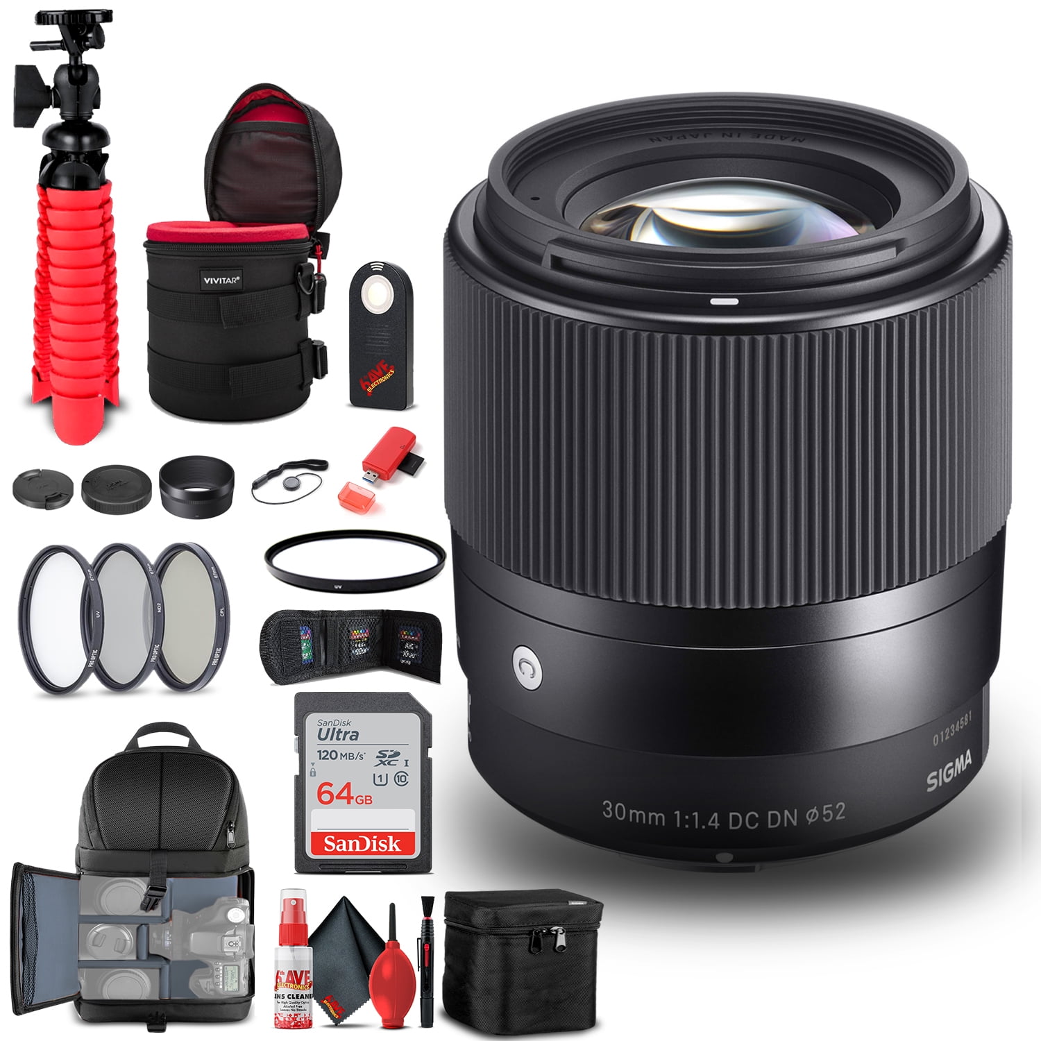 Sigma 35mm f/1.4 DG HSM Art Lens for Canon EF Camera Bundle