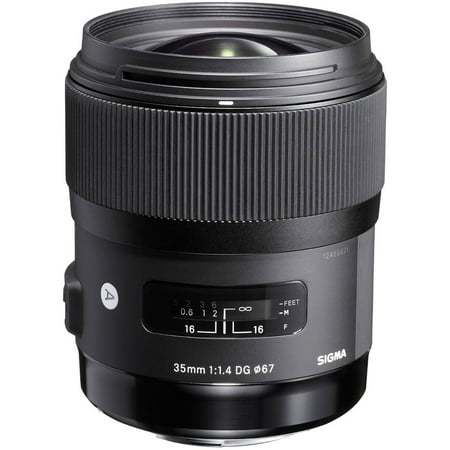 Sigma - 35mm f/1.4 DG HSM Art Standard Lens for Select Sony Digital Cameras - Black