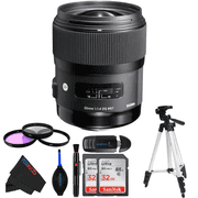 Pixibytes Pro Bundle Accessory Bundle with Sigma 35mm f/1.4 Wide-Angle Lens for Canon EF