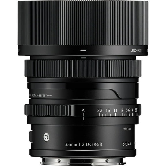 Sigma 35mm f/2 DG Contemporary Lens for Leica L Mount, Black