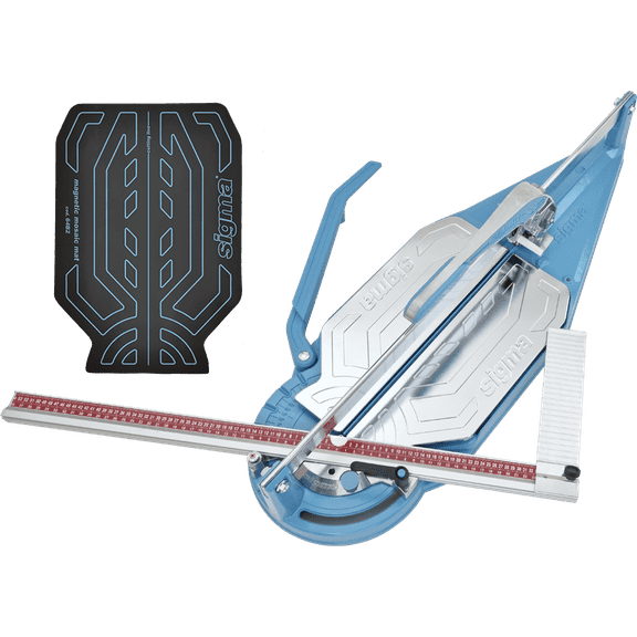 Sigma 4CN - 30 Inch Push Tile Cutter - NEX Series 4 + Sigma Magnetic Mosaic Mat