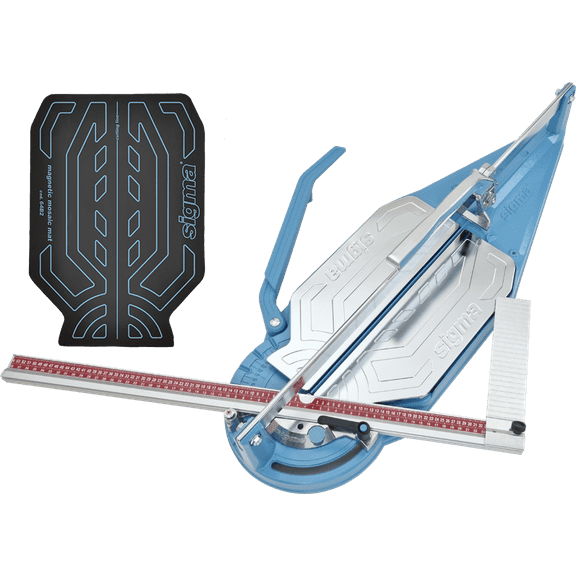 Sigma 4CU - 33 Inch Pull Tile Cutter - UP Series 4 + Sigma Magnetic Mosaic Mat