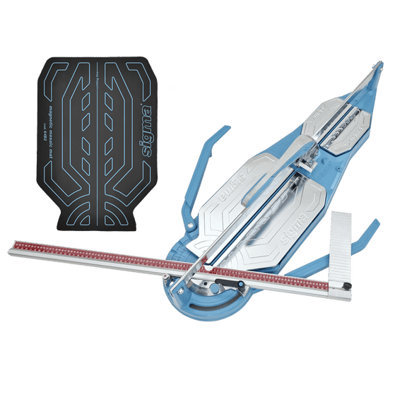 Sigma 4DN - 37 Inch Push Tile Cutter - NEX Series 4 + Sigma Magnetic Mosaic Mat