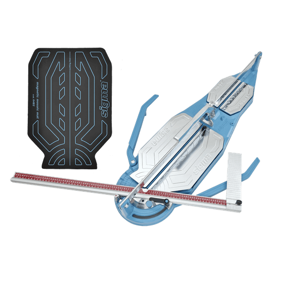 Sigma 4DU - 40 Inch Pull Tile Cutter - UP Series 4 + Sigma Magnetic Mosaic Mat