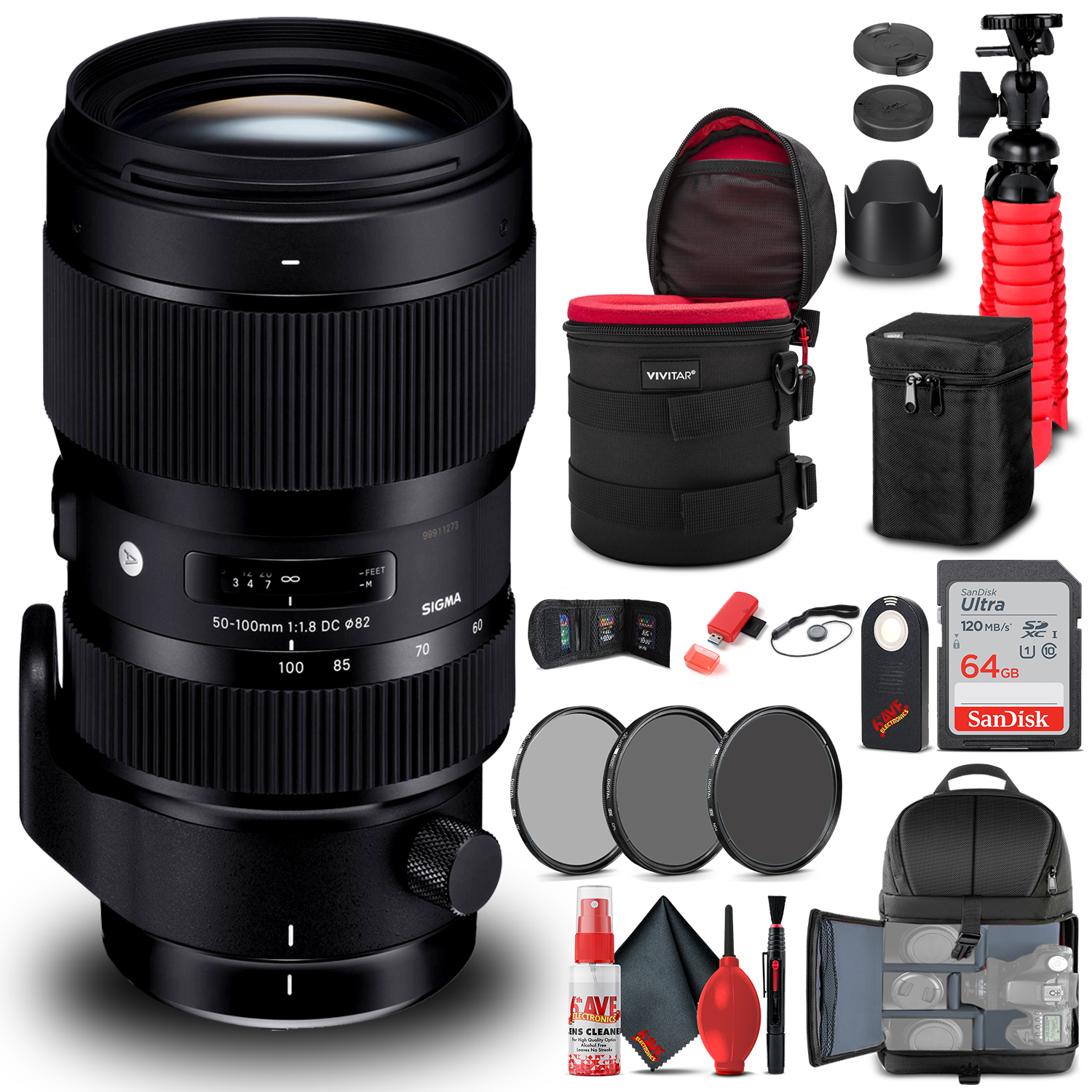 Sigma 50100mm f/1.8 Art DC HSM Zoom Lens (for Nikon Cameras)