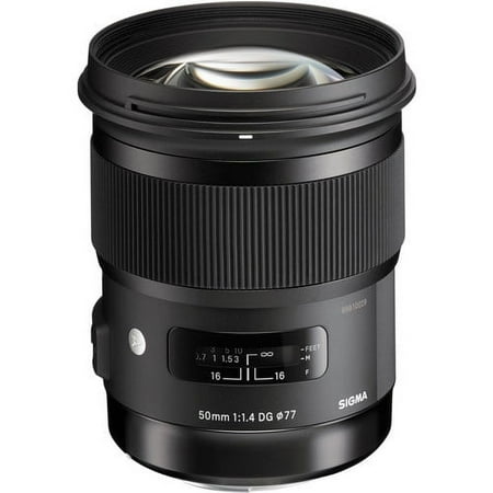 Sigma - 50mm f/1.4 Art DG HSM Lens for Nikon SLR Cameras - Black