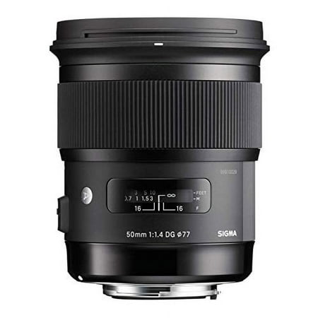 Sigma - 50mm f/1.4 Art DG HSM Lens for Nikon SLR Cameras - Black