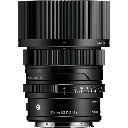 Sigma 50mm f/2 DG Contemporary Lens for L Mount, Black