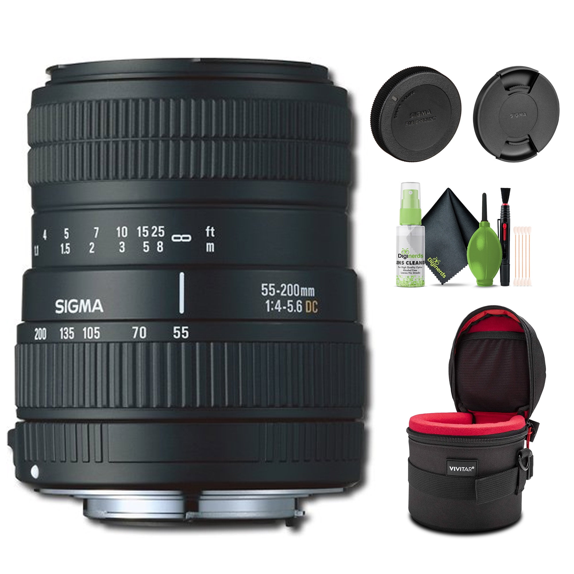 Sigma 55-200mm F4-5.6 DC HSM Lens for Nikon F + Cleaning Kit