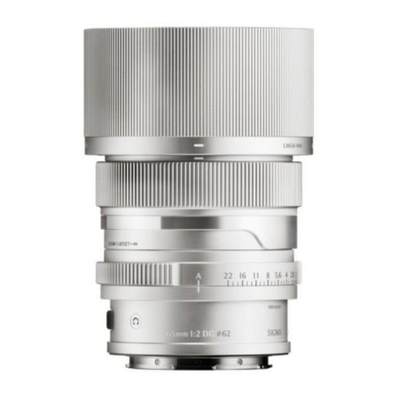 Sigma 65mm F2 DG Full-Frame Contemporary Lens with Manual Aperture Ring and Magnetic Lens Cap (Silver, L Mount)