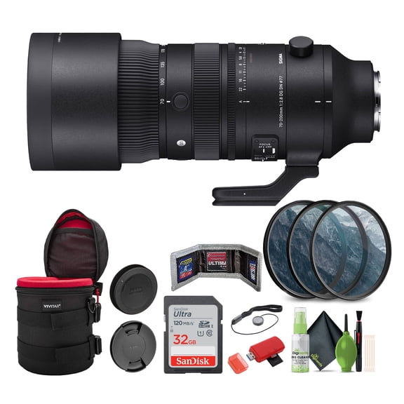 Sigma 70-200mm f/2.8 DG DN OS Sports Lens (Sony E) + Bundle