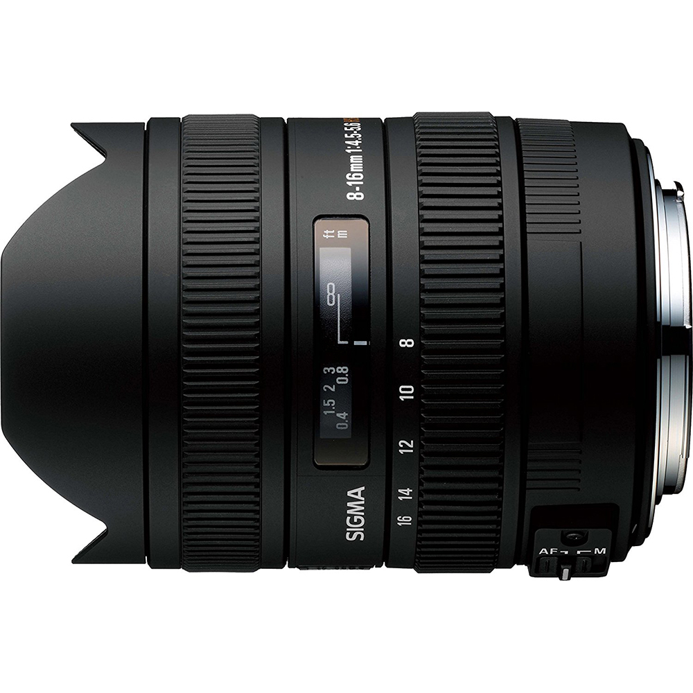 Sigma 8-16mm f/4.5-5.6 DC HSM FLD AF Ultra Wide Zoom Lens for APS-C sized Canon Digital DSLR Camera - image 1 of 3