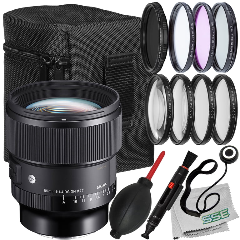 Sigma 85mm f/1.4 DG DN Art Lens for Sony E with Essential Filter 