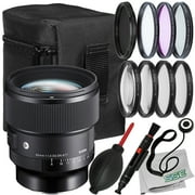 Sigma 85mm f/1.4 DG DN Art Lens for Sony E with Essential Filter Bundle 3PC Multi-Coated UV Filter Kit, Variable Neutral Density Filter ND2-ND400 & More 17pc Bundle