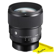 Sigma 85mm f/1.4 DG DN Art Lens for Sony E + Buzz-Cloth