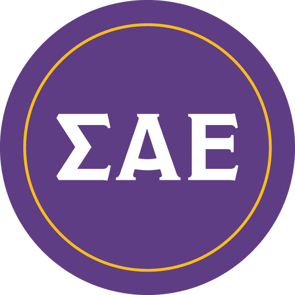Sigma Alpha Epsilon Car Decal Sticker - Officially Licensed Fraternity Window Sticker, Full Color Circle Logo Design
