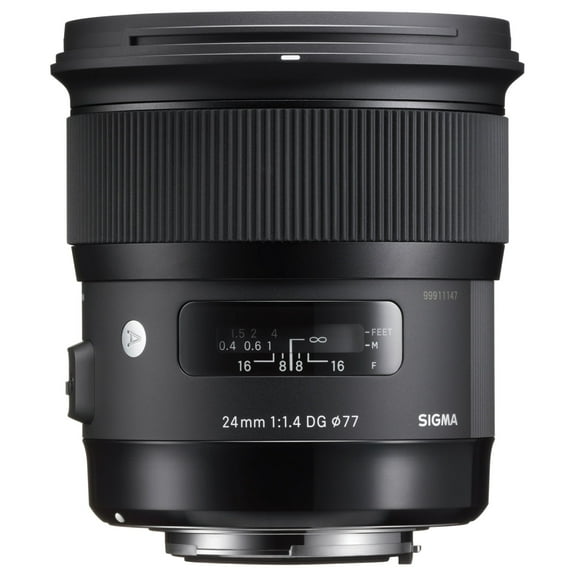 Sigma Art - Wide-angle lens - 24 mm - f/1.4 DG HSM - Sony E-mount - for Sony Cinema Line; a VLOGCAM; a1; a1 II; a6700; a7 IV; a7 V; a7C II; a7CR; a7R V; a9 III