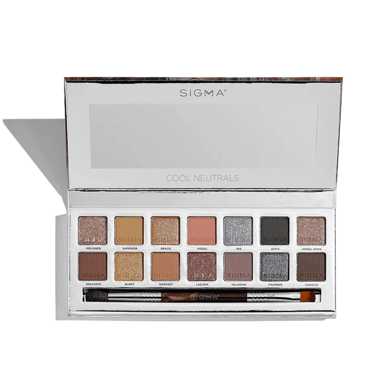 Sigma Beauty Cool Neutrals Eyeshadow Palette  8oz